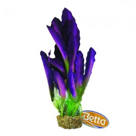 Betta 10" Purple Silk Plant W/ Sand Base